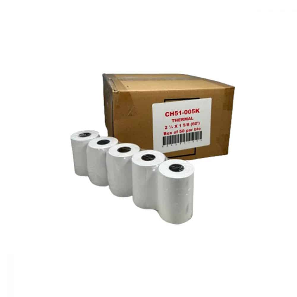 Rouleau thermal 2.25 x 60 pi 50 rouleaux (440016)