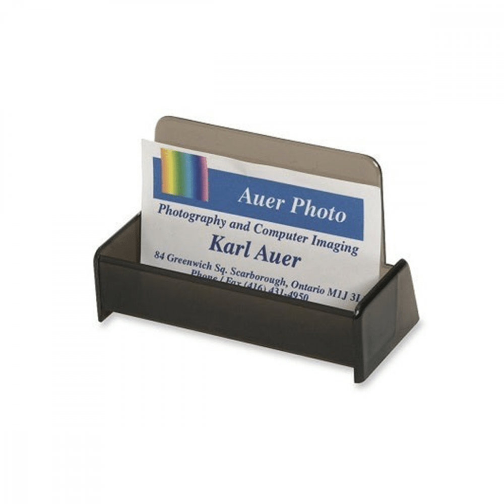 Porte-carte d'affaires plastique fumée