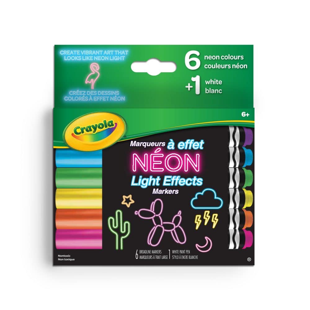 Marqueurs  Crayola à effet néon - paquet de 7
