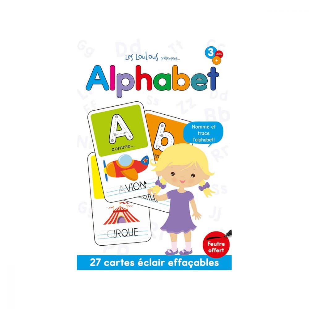 cartes éclair effaçables Alphabet – Copie extra