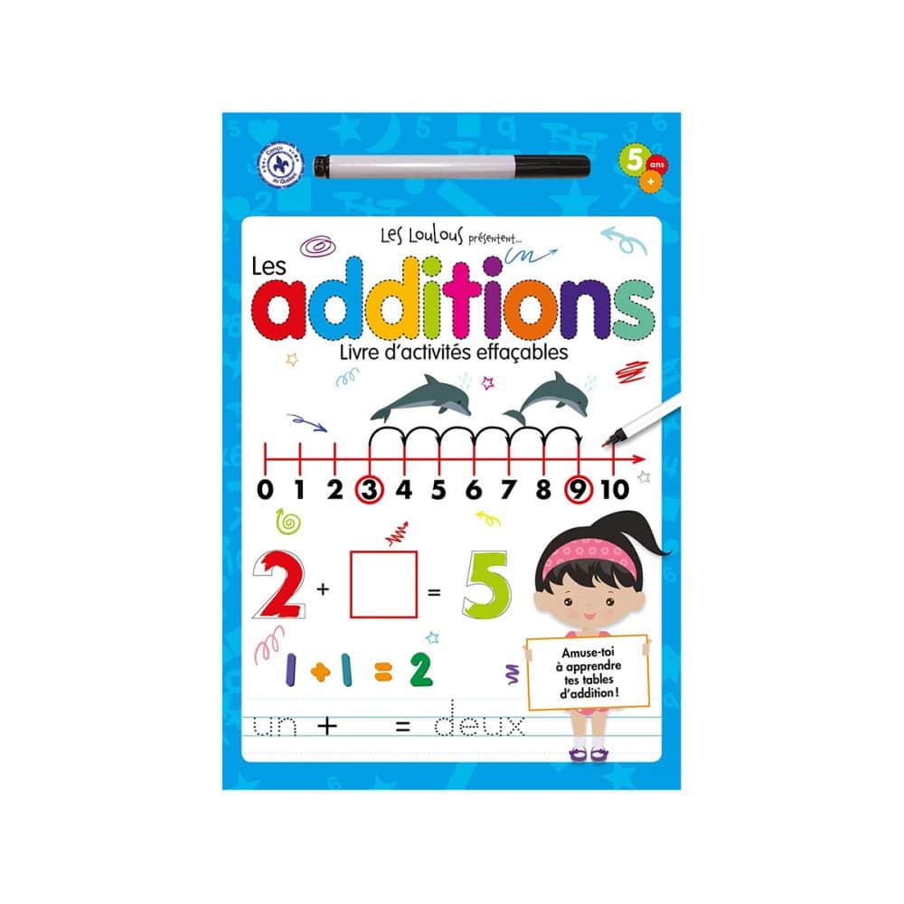 Les additions Livre d'activités effaçables