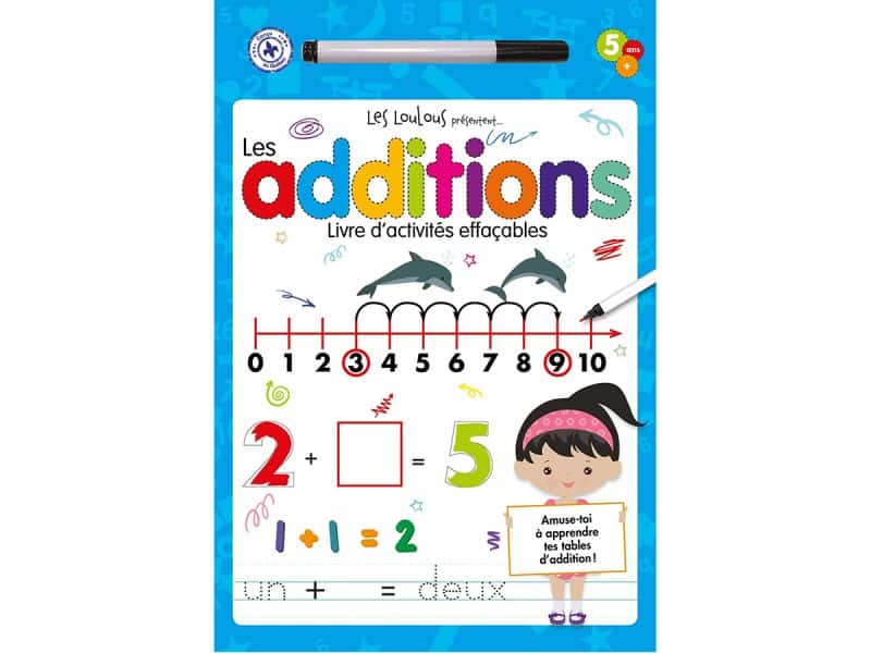 Les additions Livre d'activités effaçables