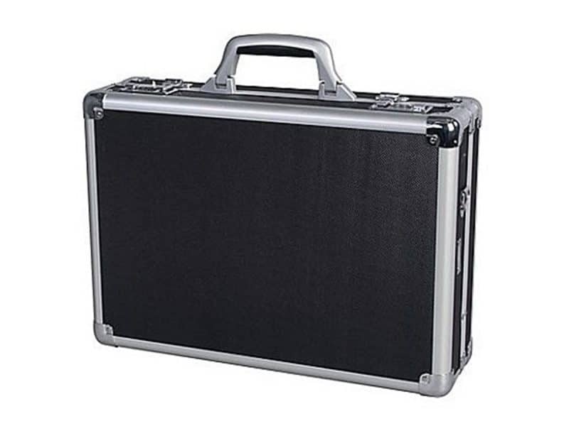 Mallette en aluminium Nextech, 17 po, noir/gris