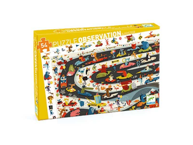 Casse-tete  observation Rallye Automobile 54 pces