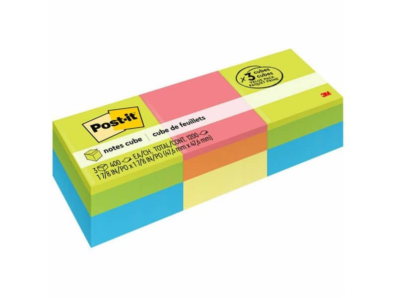 POST-IT 1-7/8X1-7/8 CUBE ASS.