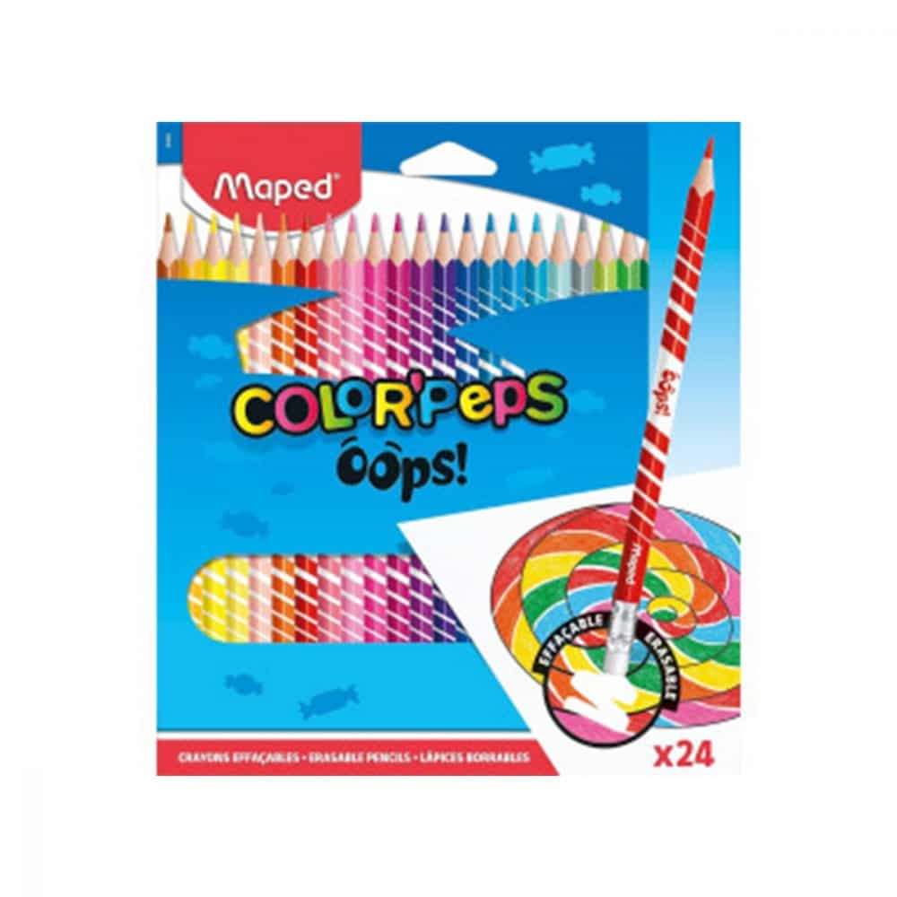 Crayons de couleur effaçables Maped oops