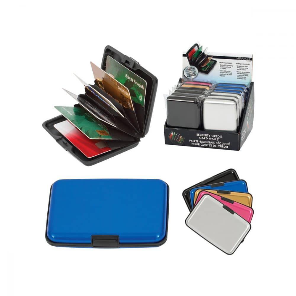 Porte-carte en aluminium couleur assortie