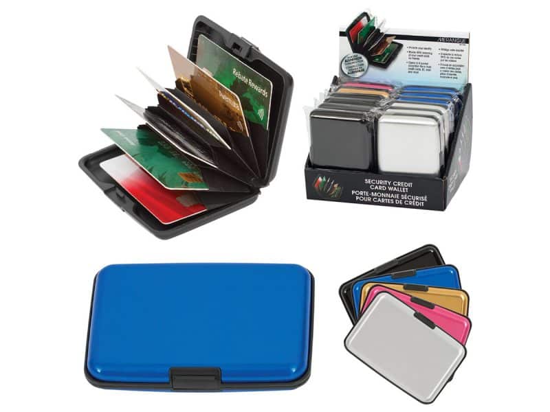 Porte-carte en aluminium couleur assortie