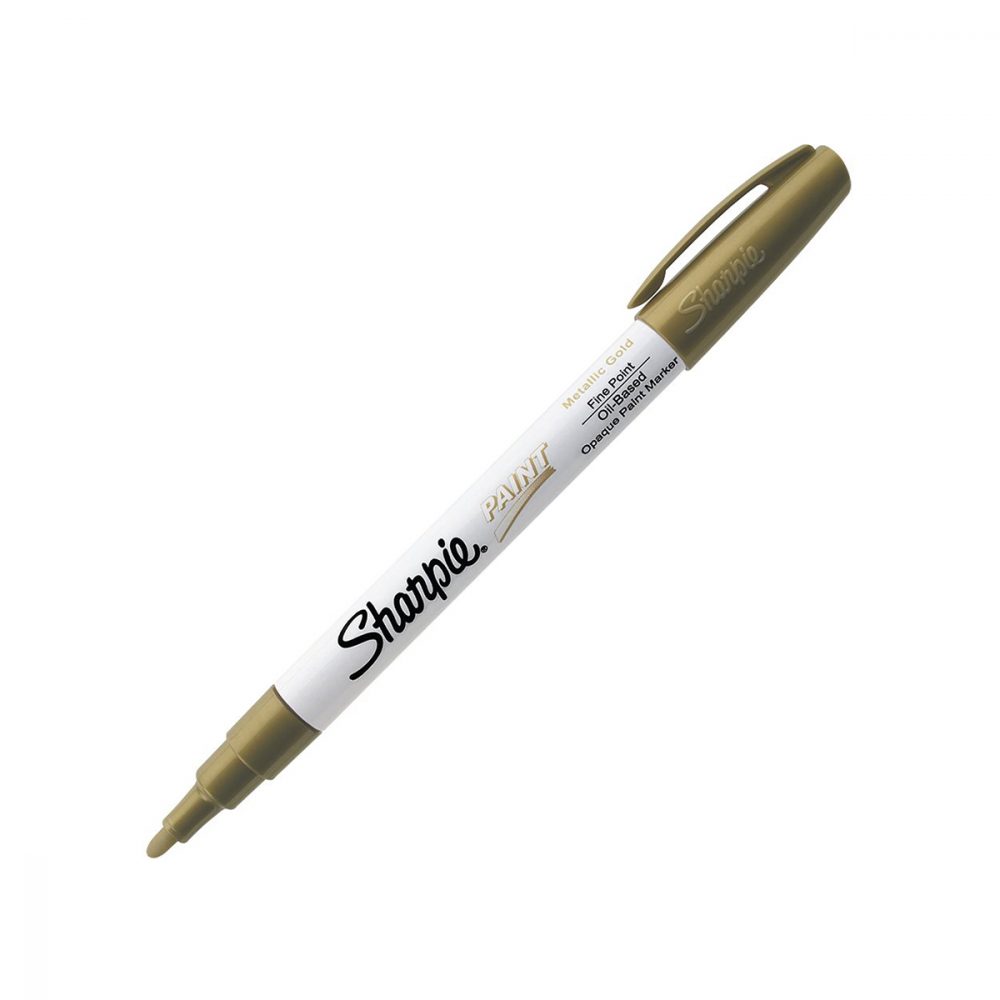 Marqueur sharpie à peinture or pointe fine