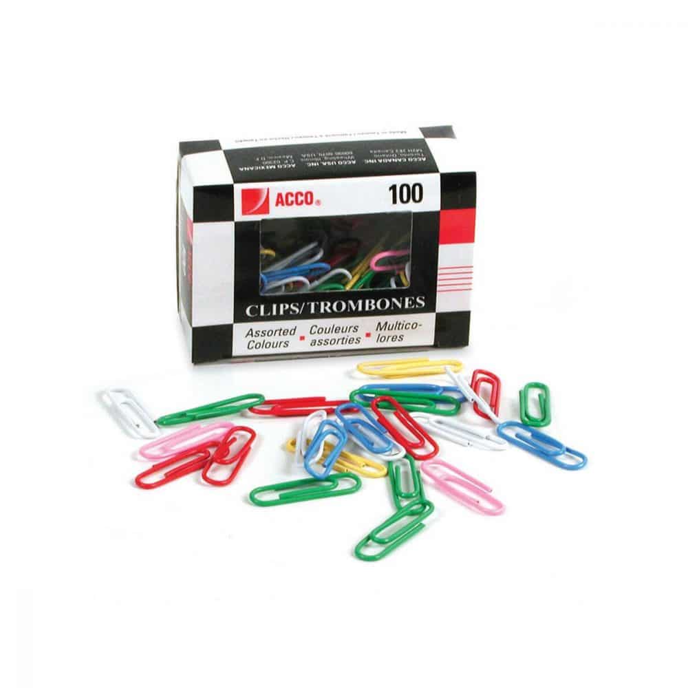 Trombones de couleur 1 po