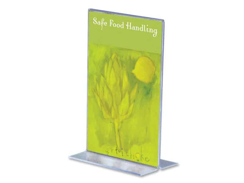 porte-affiche vertical 4x6 clair