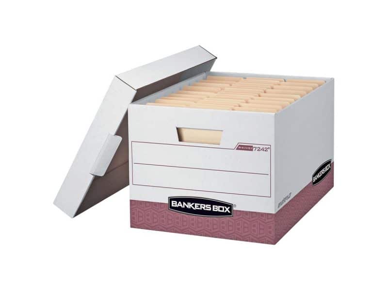 Boîte entreposage R-Kive Blanc-rouge