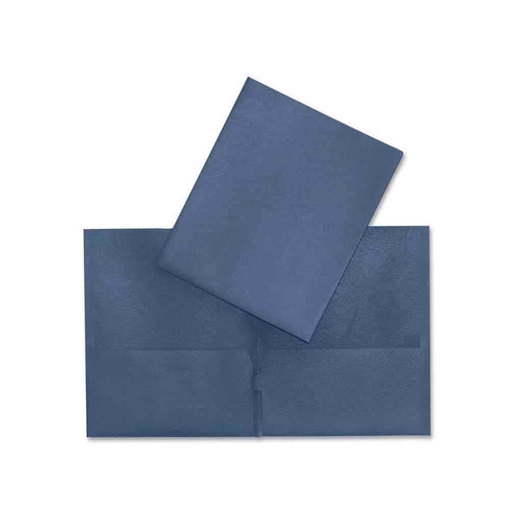 Portefolio en carton Hilroy - bleu marine