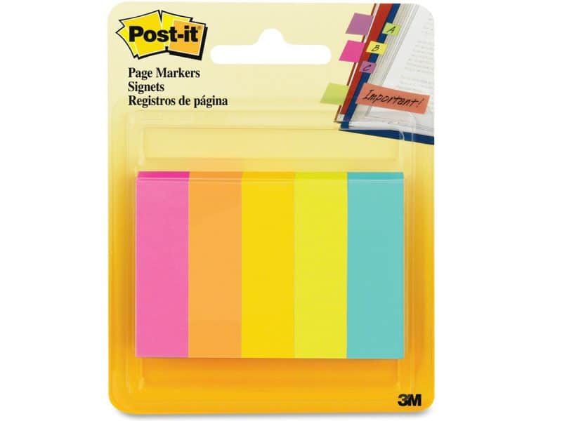 Signets Post-It fluos