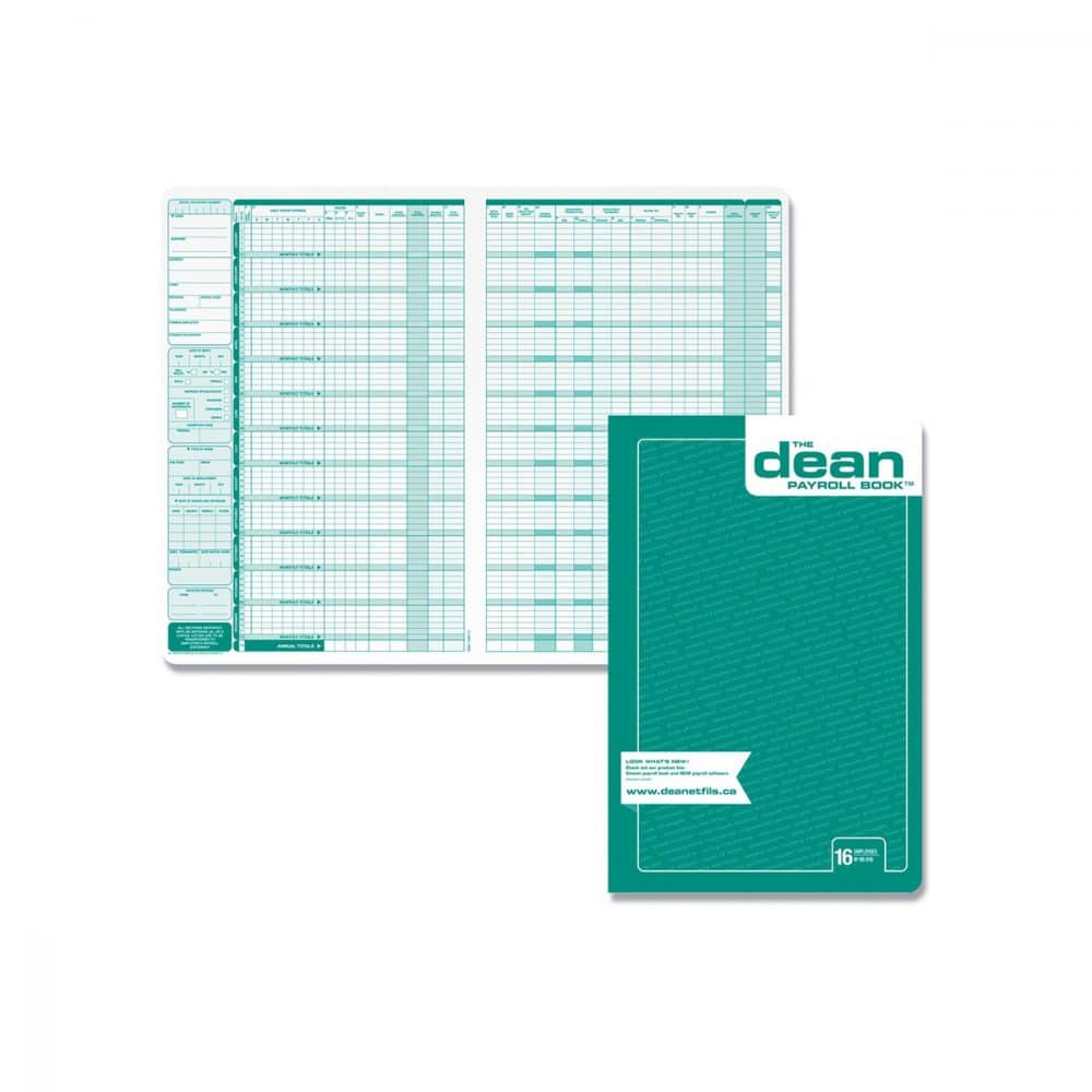 Livre de paye Dean/Lefebvre 16 employés ANGLAIS
