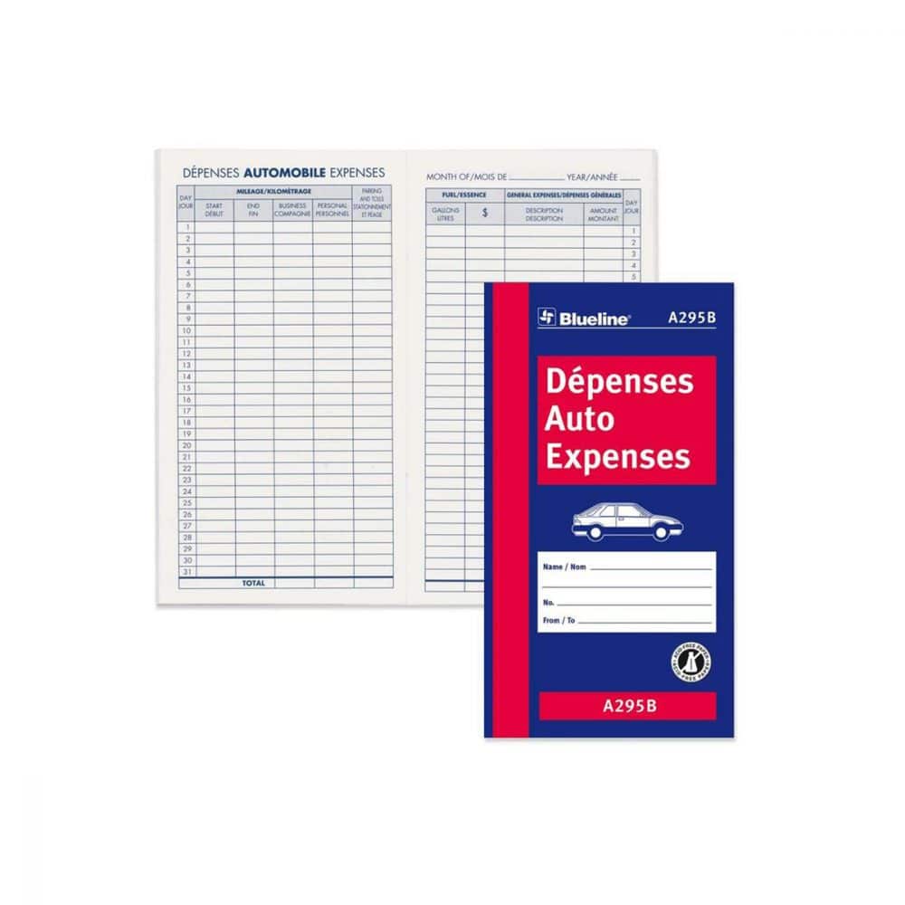 Registre de dépenses d'automobile (A295B)
