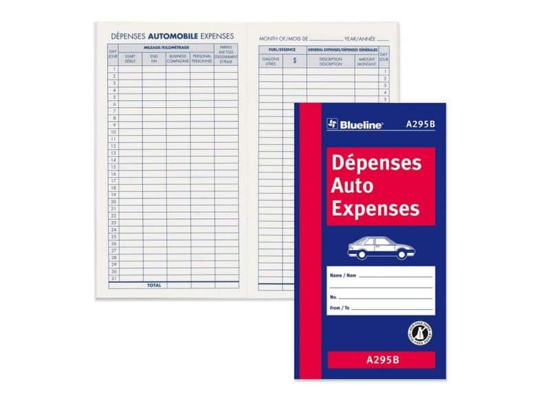 Registre de dépenses d'automobile (A295B)