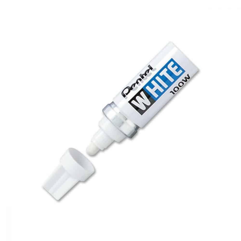 Marqueur à encre blanche Pentel White 100W