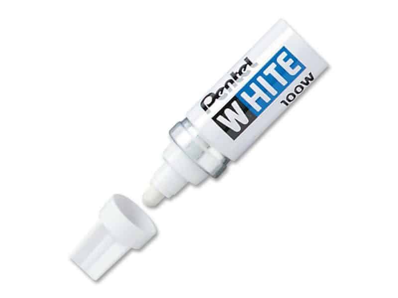 Marqueur à encre blanche Pentel White 100W