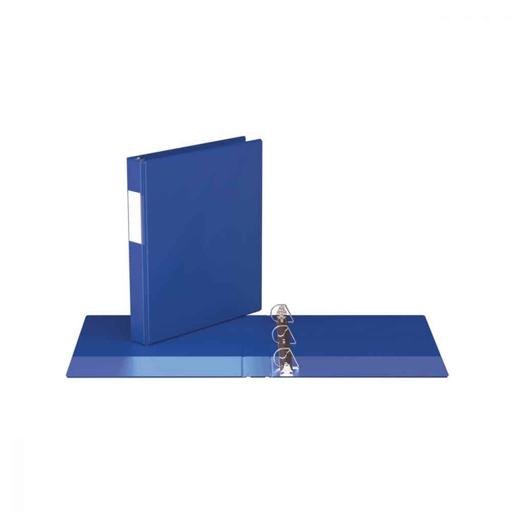 Reliure indispensable avec anneaux en D 1po bleu royal