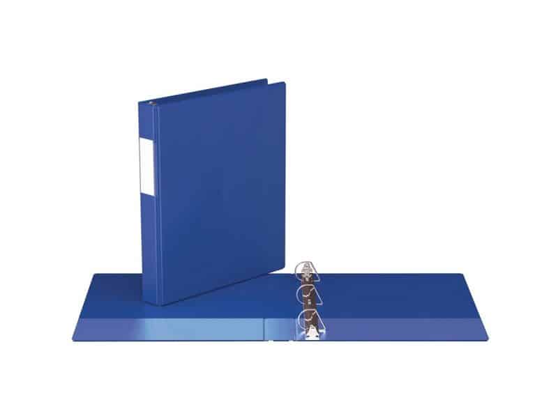 Reliure indispensable avec anneaux en D 1po bleu royal