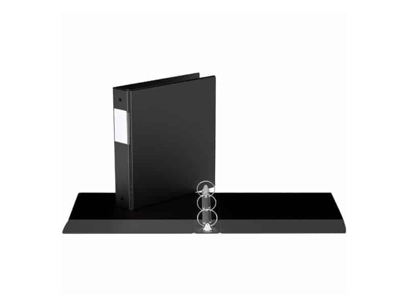 Reliure indispensable avec anneaux ronds 1,5po noir