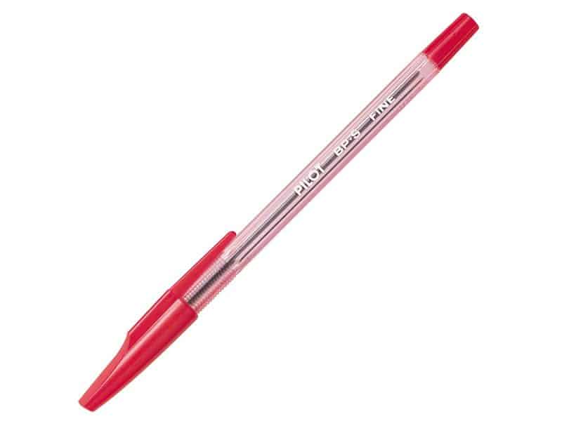 Stylo à bille Pilot BPS pointe fine - rouge