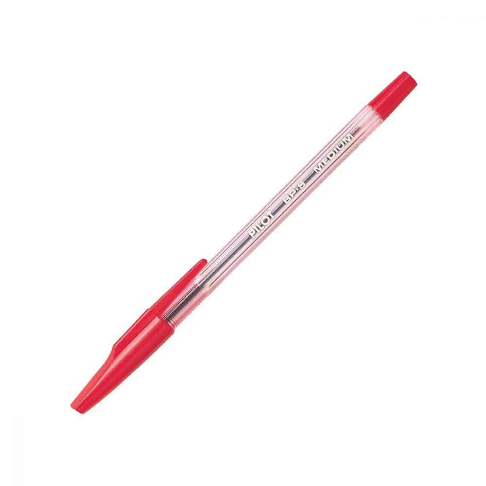 Stylo à bille Pilot BPS pointe moyenne rouge