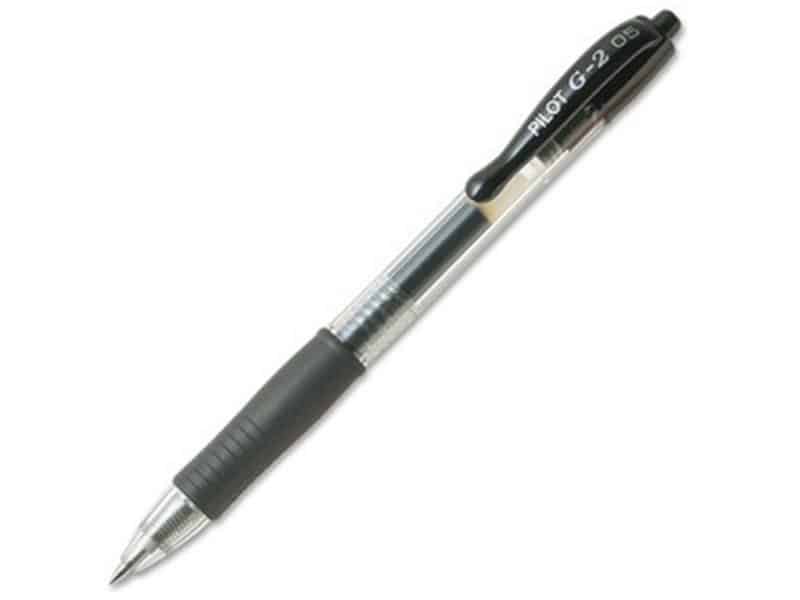 Stylos à bille roulante rétractable G2 0.5 noir - Pilot