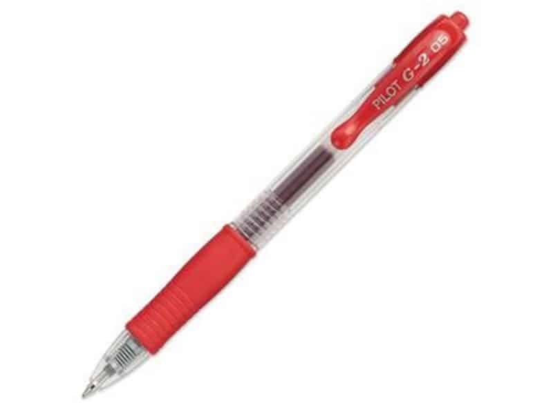 Stylos à bille roulante rétractable G2 0.5 rouge - Pilot