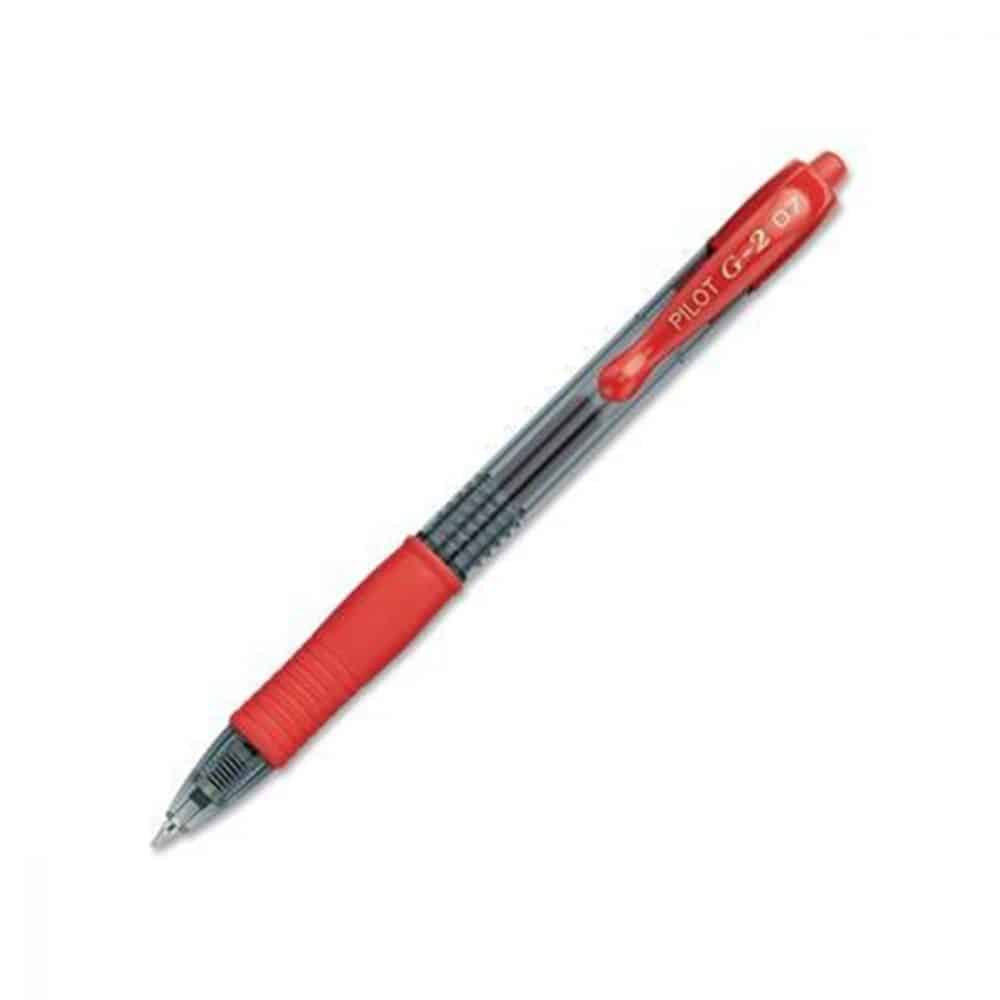 Stylos à bille roulante rétractable G2 0.7 rouge - Pilot