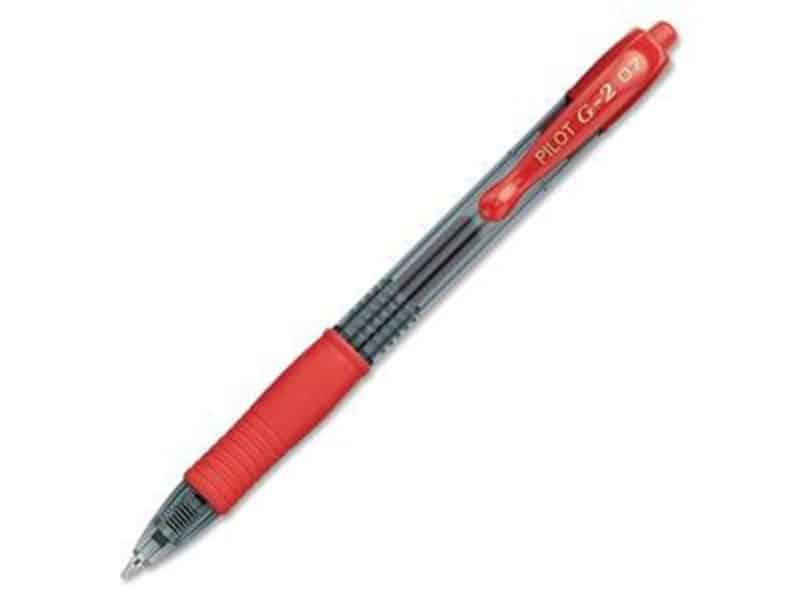 Stylos à bille roulante rétractable G2 0.7 rouge - Pilot
