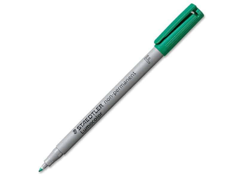 Marqueur soluble à l'eau Lumocolor - pointe fine, vert