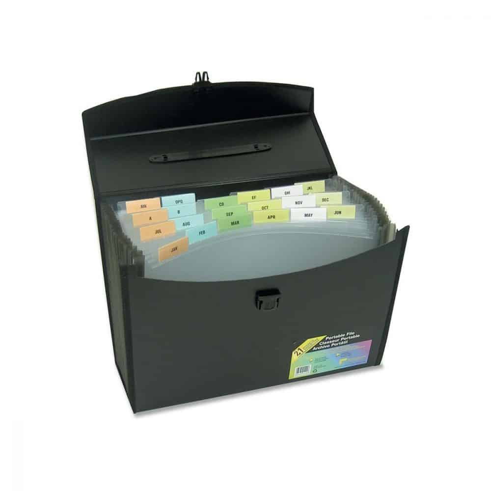 Classeur expansible Winnable légal 21 pochettes noir