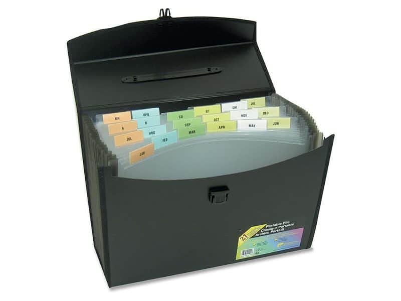 Classeur expansible Winnable légal 21 pochettes noir