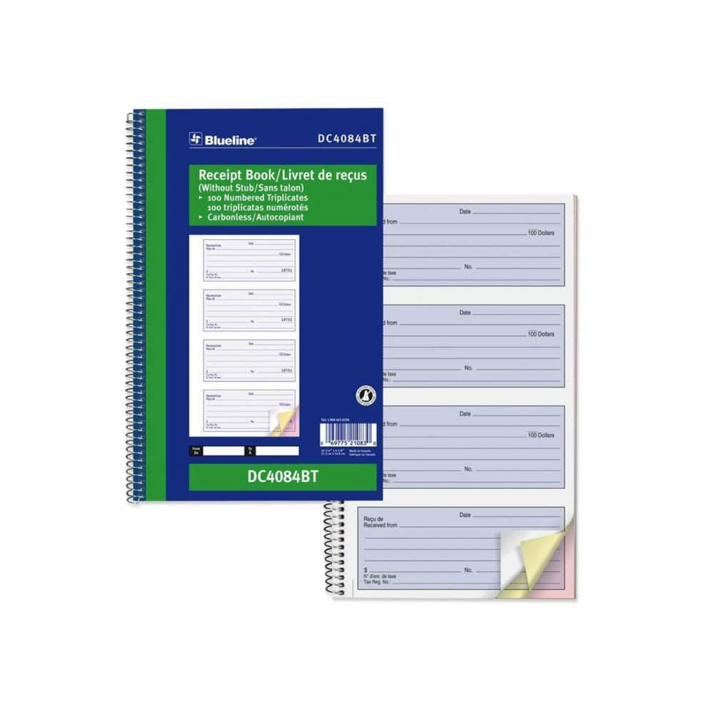 Livret de reçus Blueline DC4084BT