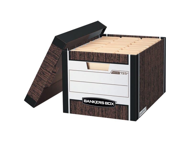 Boîte d'entreposage Banker Box R-Kive 725 aspect bois