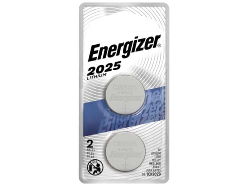 Paquet de 2 piles au lithium Energizer 2025