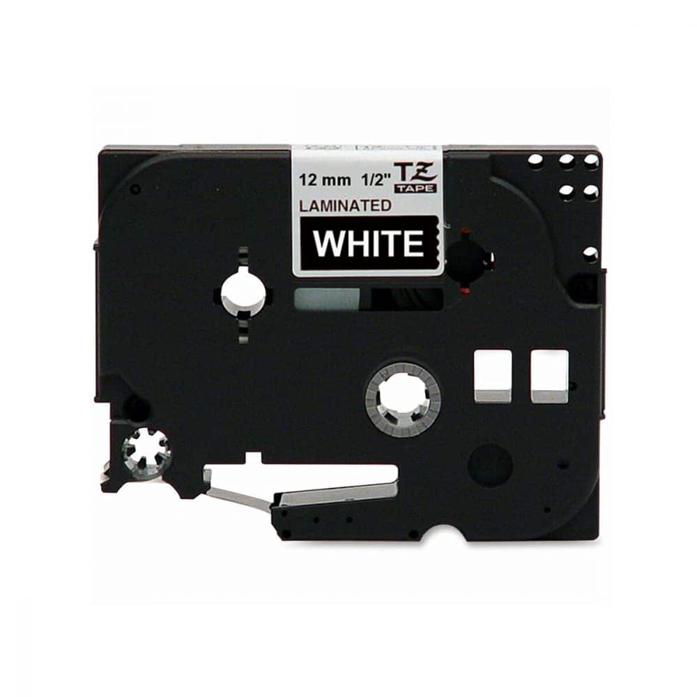 Ruban d'impression P-Touch TZe-335 12mm blanc sur noir