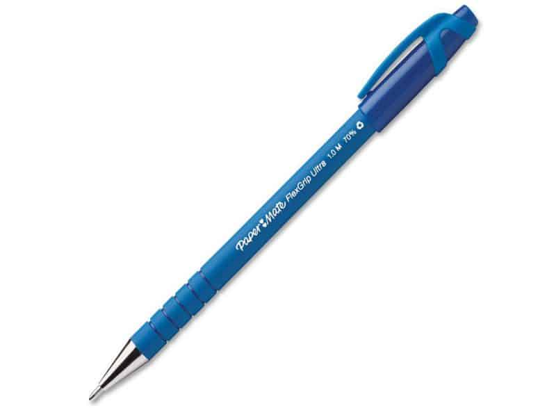 Stylo à bille Papermate Flexgrip Ultra pointe moyenne bleu