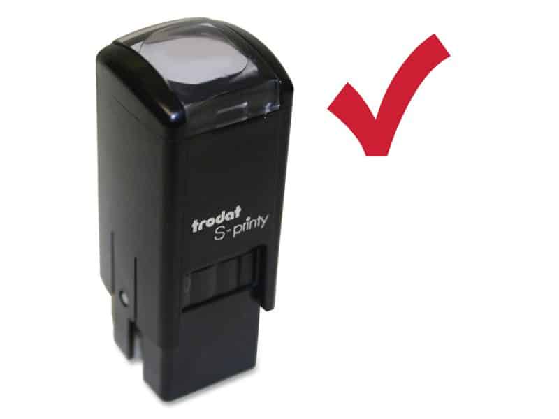 Timbre petit format auto-encreur S-Printy 4921 - CHECK ROUGE