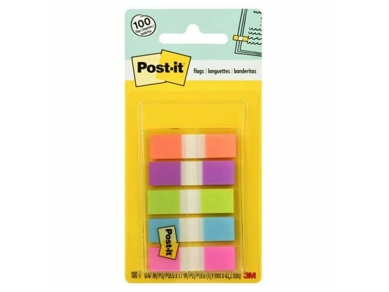 Languettes Post-it 5 couleurs