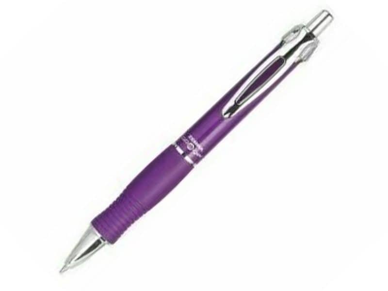 Stylo à bille roulante rétractable Zebra GR8 Gel - violet