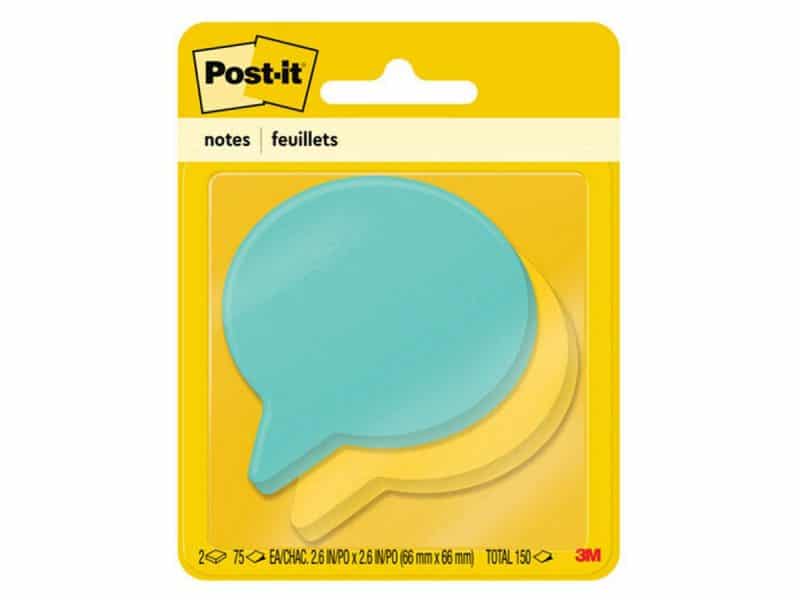 Feuillets Post-it bulles de conversation