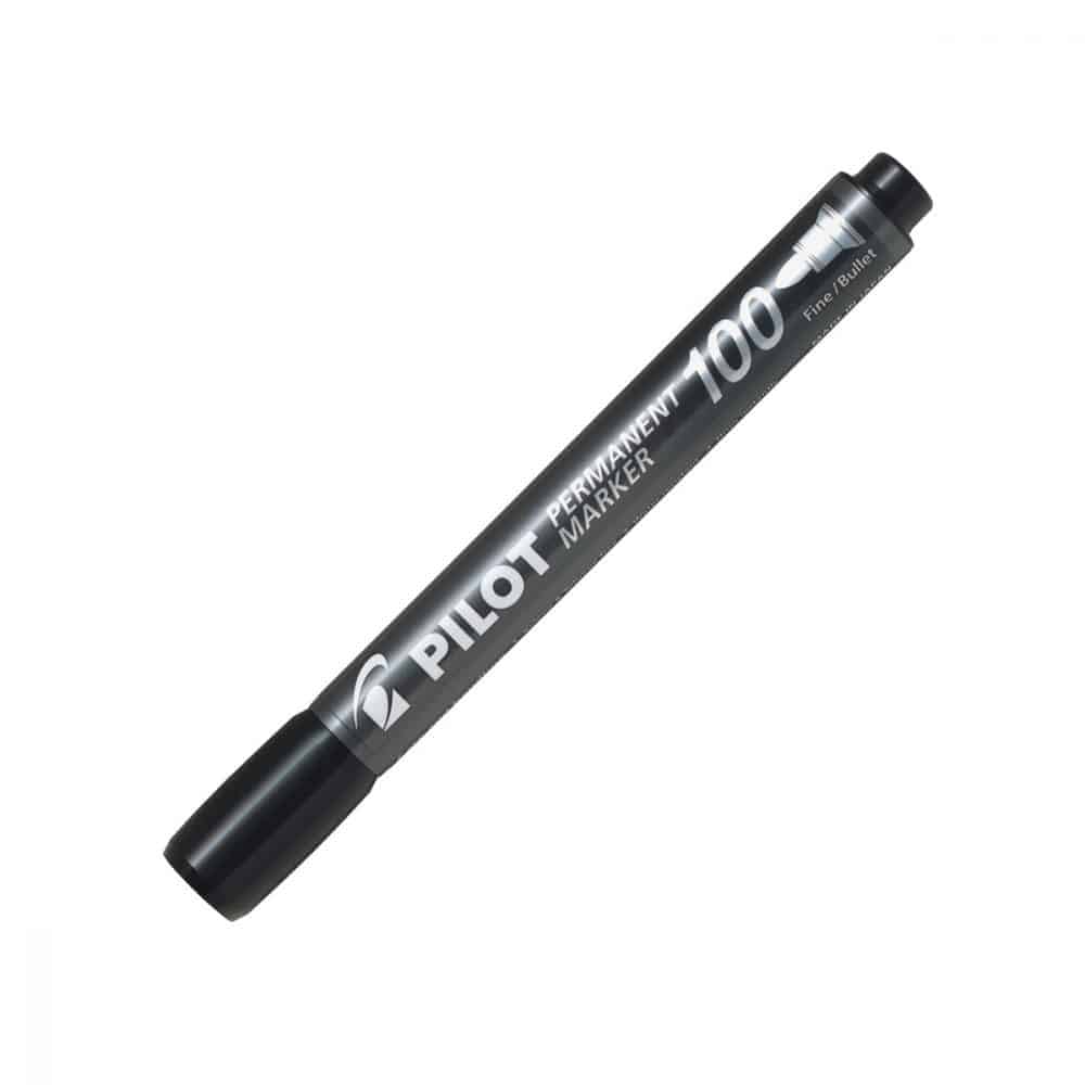Marqueur permanent Pilot 100 noir conique
