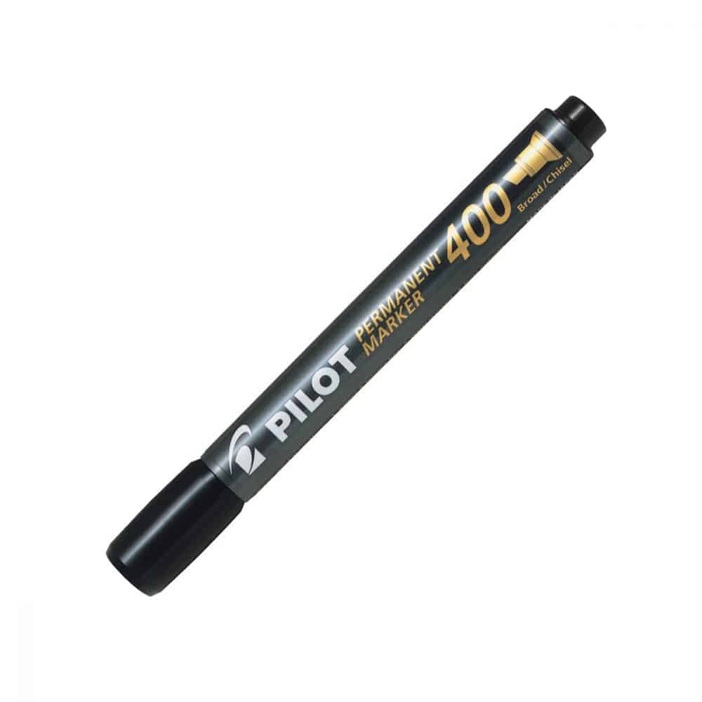 Marqueur permanent Pilot 400 noir biseauté