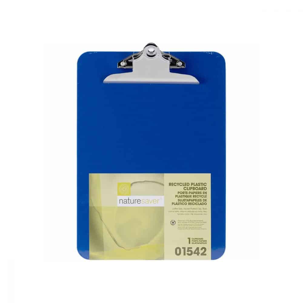 Planchette à pince recyclée Bleu