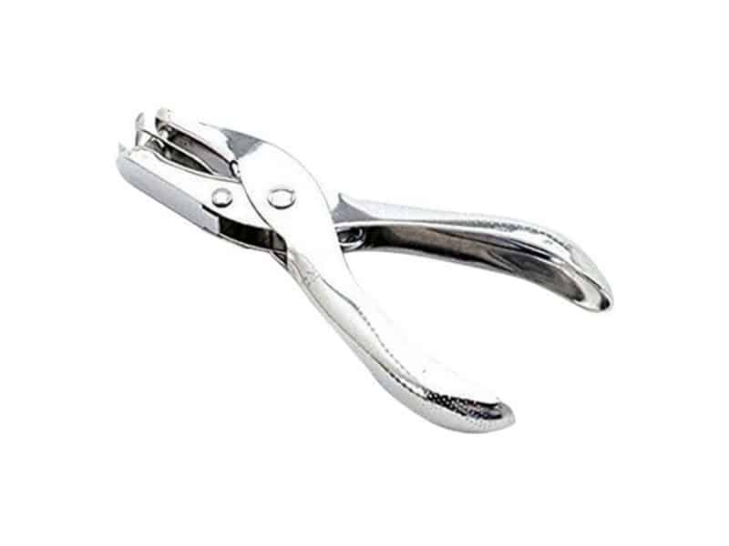 Poinçon à trou rond avec réceptacle en métal 1 / 4 po