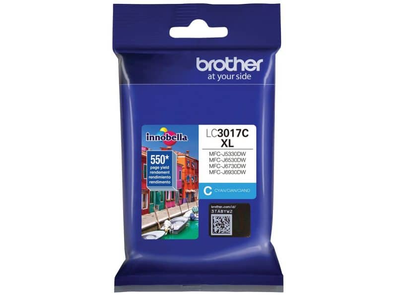 Cartouche jet d'encre Brother LC3017xl - cyan
