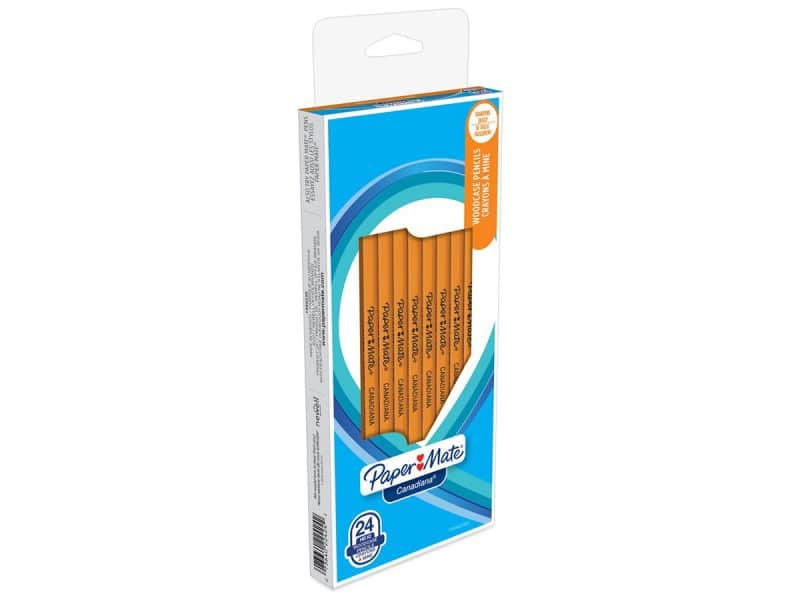 Boîte de 24 crayons de plomb PaperMate Canadiana HB